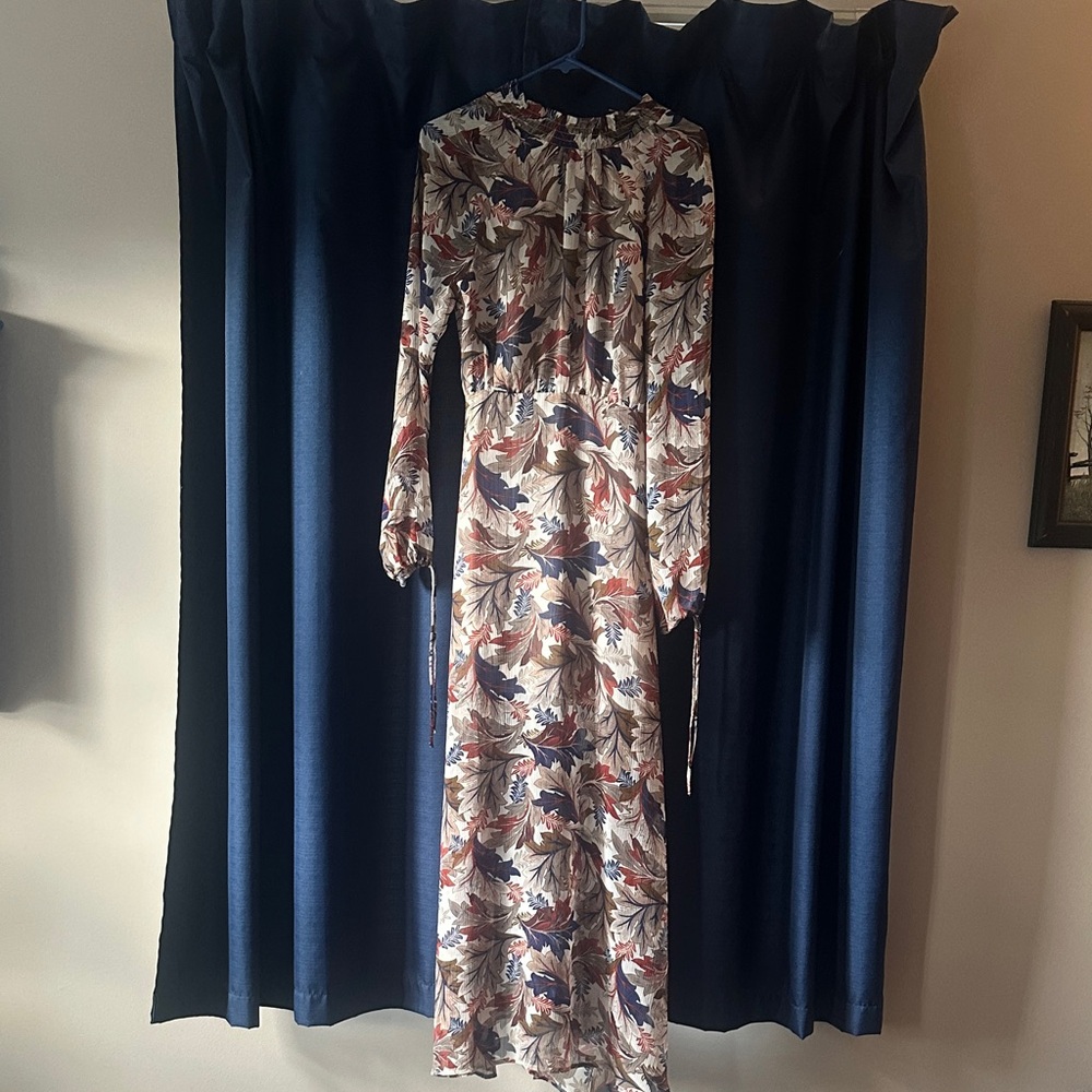 Forever 21 Multicolor Floral Long Sleeve Dress
